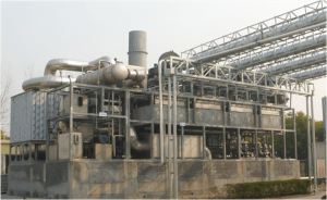 浙江誠(chéng)信包裝材料有限公司，一套大型溶劑回收設(shè)備對(duì)接4臺(tái)復(fù)合機(jī)